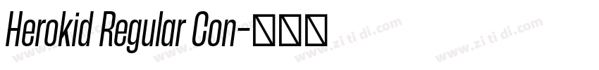 Herokid Regular Con字体转换